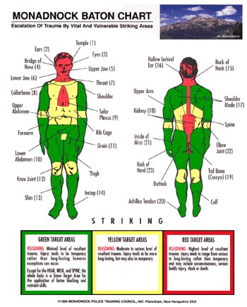 Referred Pain Chart. Monadnock